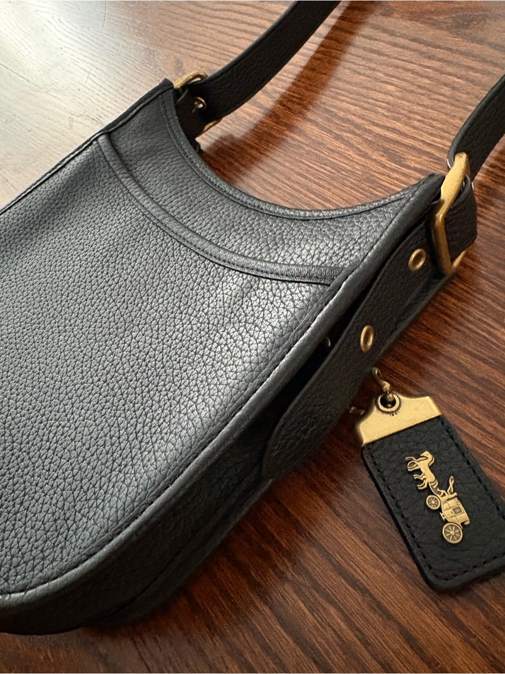 Coach Emery Crossbody Bag - Black with Gold Hardware - Picture 2 of 4